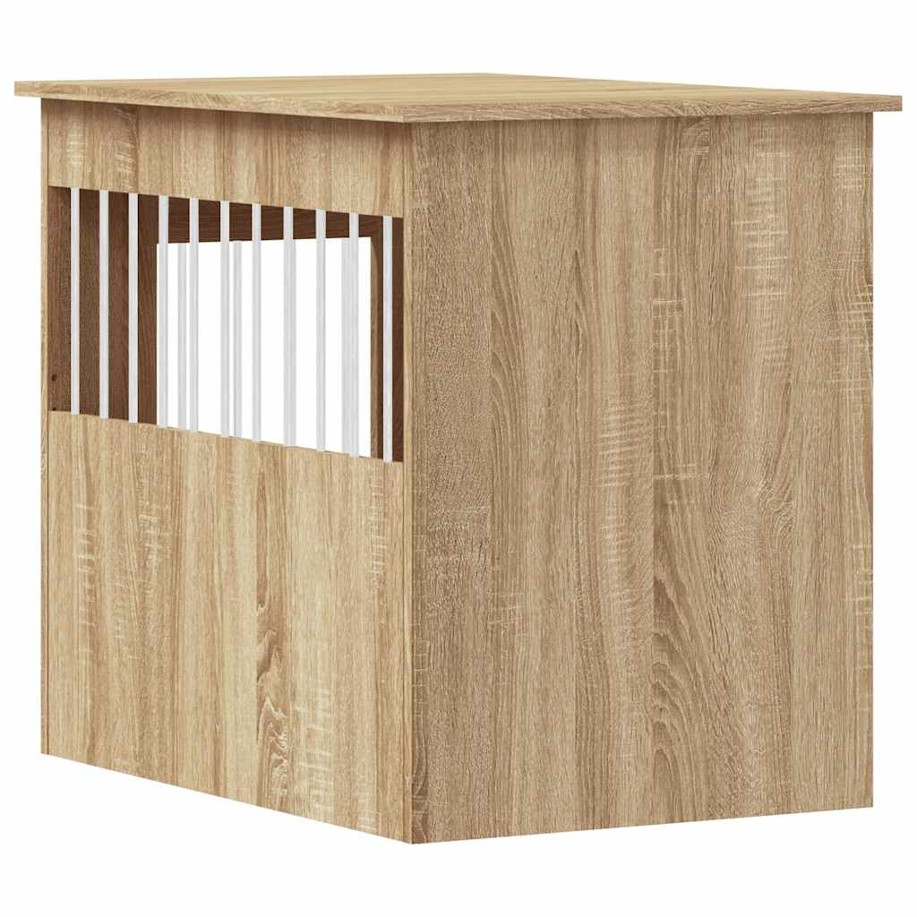 Hondenbench 55 x 80 x 68 cm bewerkt hout sonoma eikenkleurig