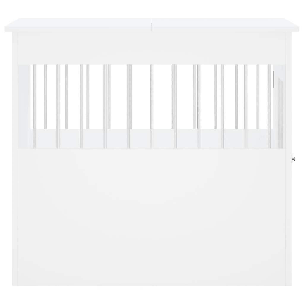 Hondenbench 64,5x80x71 cm bewerkt hout wit