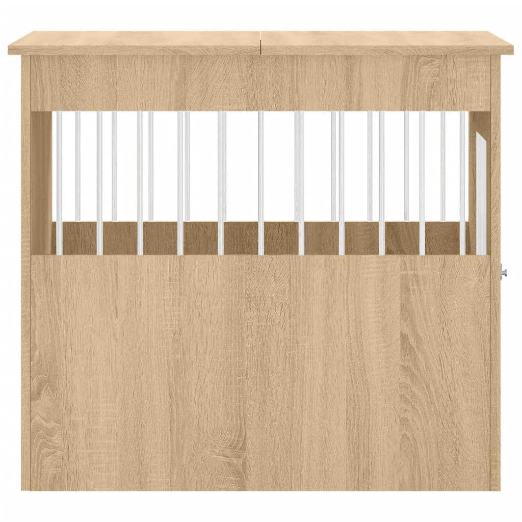 Hondenbench 64,5x80x71 cm bewerkt hout sonoma eikenkleurig