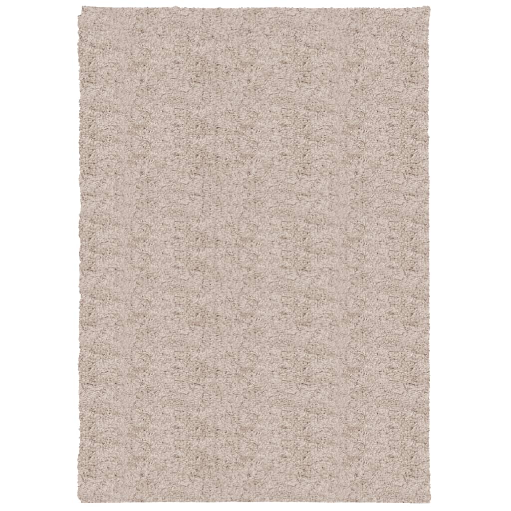 Vloerkleed Pamplona Shaggy Hoogpolig Modern Beige 120 x 170 cm