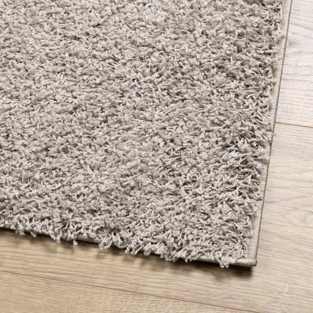 Vloerkleed Pamplona Shaggy Hoogpolig Modern Beige 120 x 170 cm