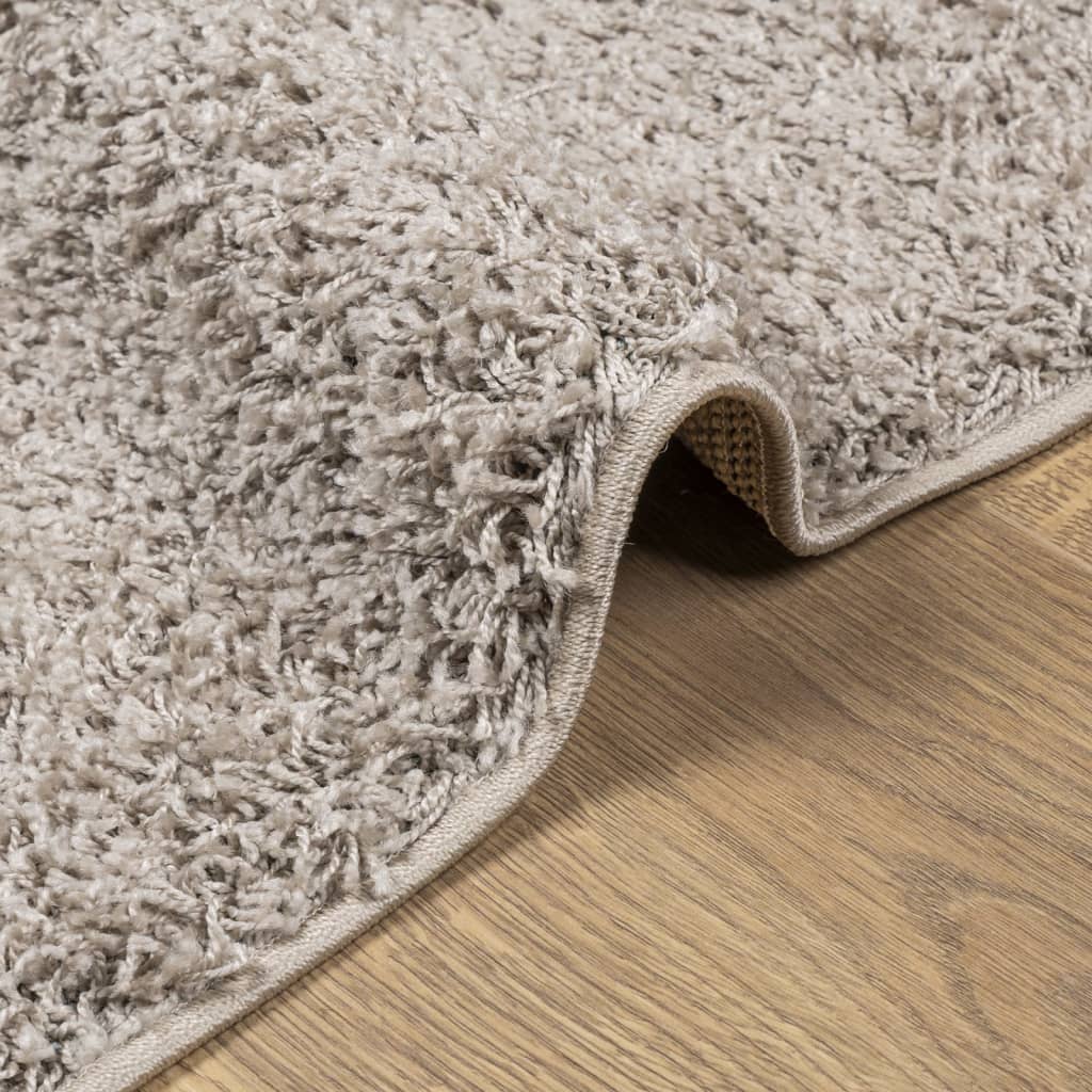 Vloerkleed Pamplona Shaggy Hoogpolig Modern Beige 120 x 170 cm