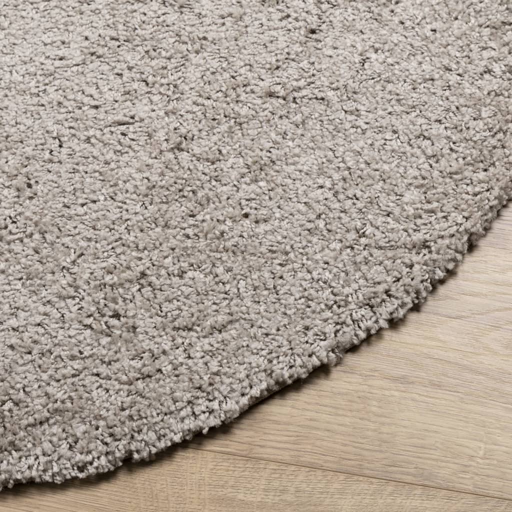 Vloerkleed Pamplona Shaggy Hoogpolig Modern Ø 200 Cm Beige ? 200 cm