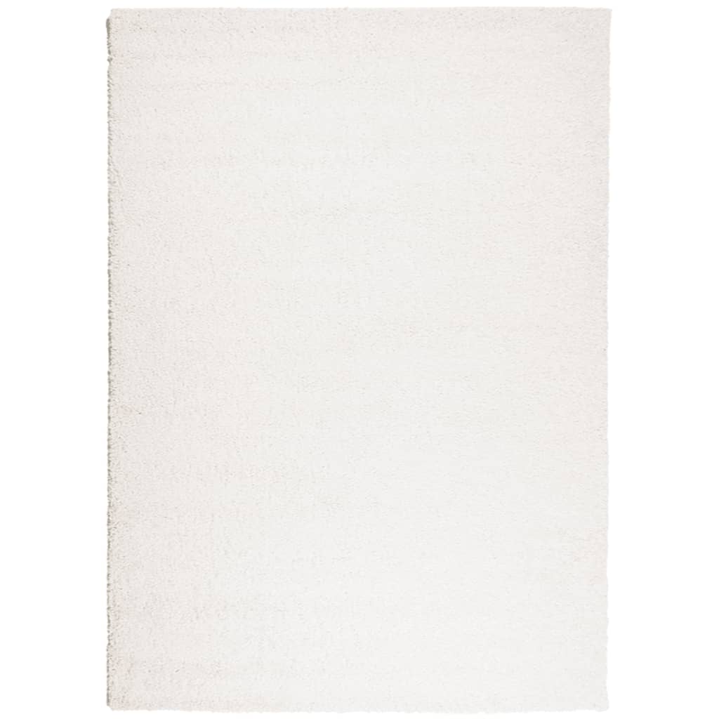 Vloerkleed Shaggy Hoogpolig Modern Kleurig Crème 200 x 280 cm