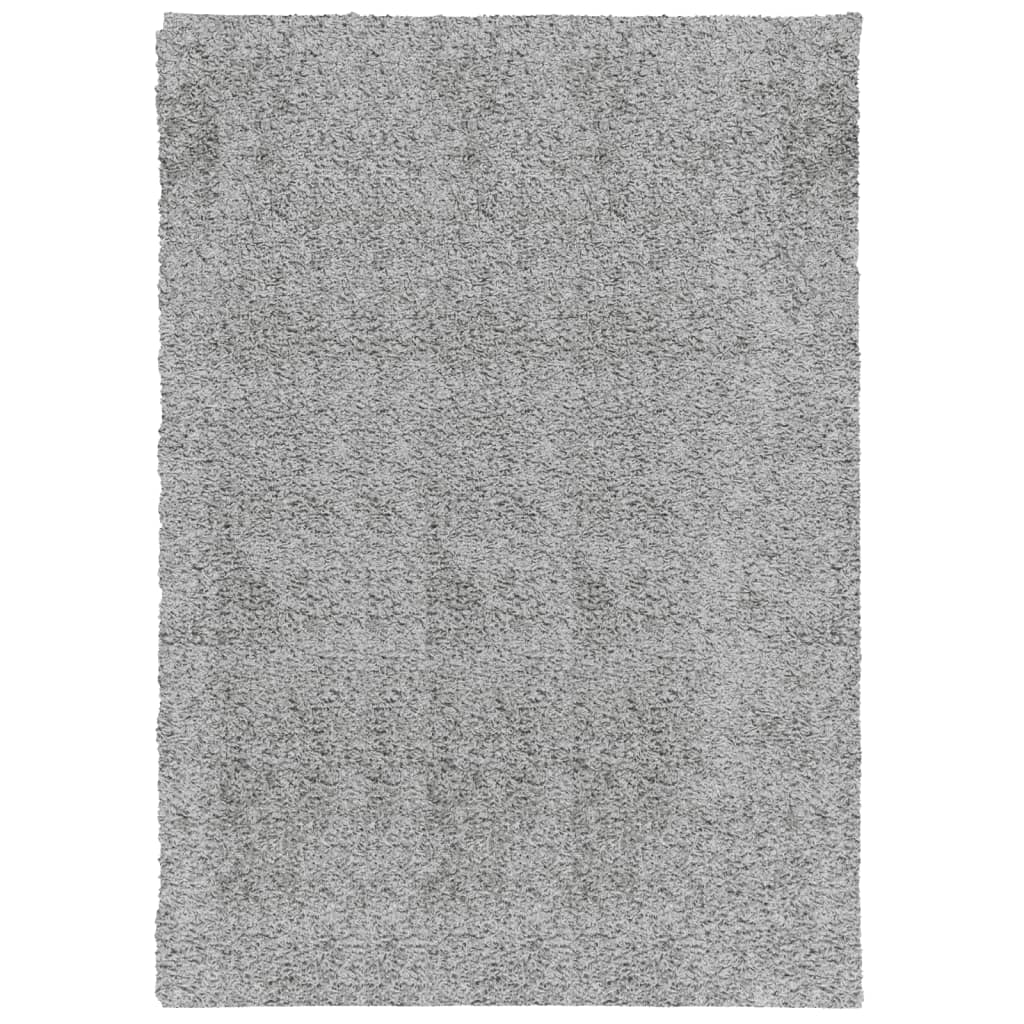 Vloerkleed Pamplona Shaggy Hoogpolig Modern Grijs 120 x 170 cm