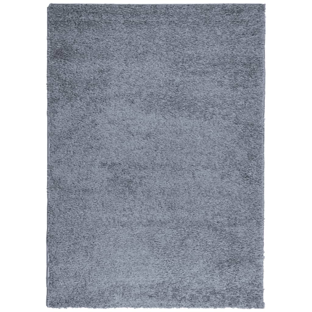 Vloerkleed Shaggy Hoogpolig Modern Blauw 200 x 280 cm