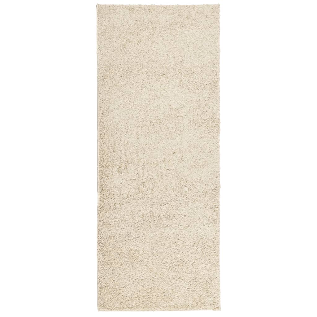 Vloerkleed Shaggy Hoogpolig Modern Kleurig Goud 80 x 200 cm