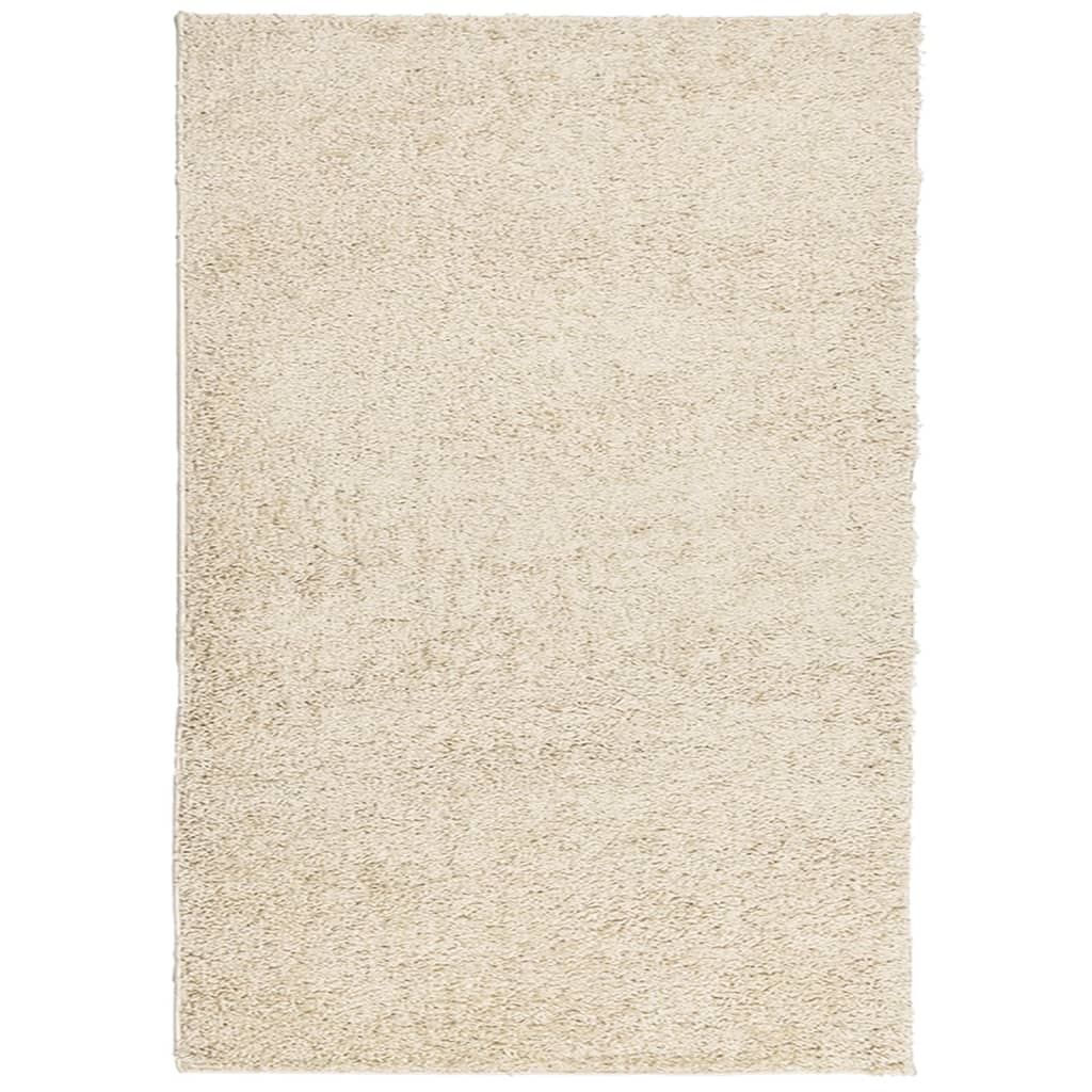 Vloerkleed Shaggy Hoogpolig Modern Kleurig Goud 140 x 200 cm