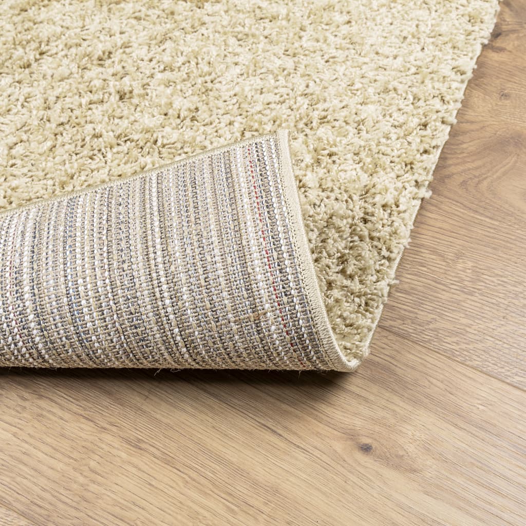 Vloerkleed Shaggy Hoogpolig Modern Kleurig Goud 160 x 230 cm