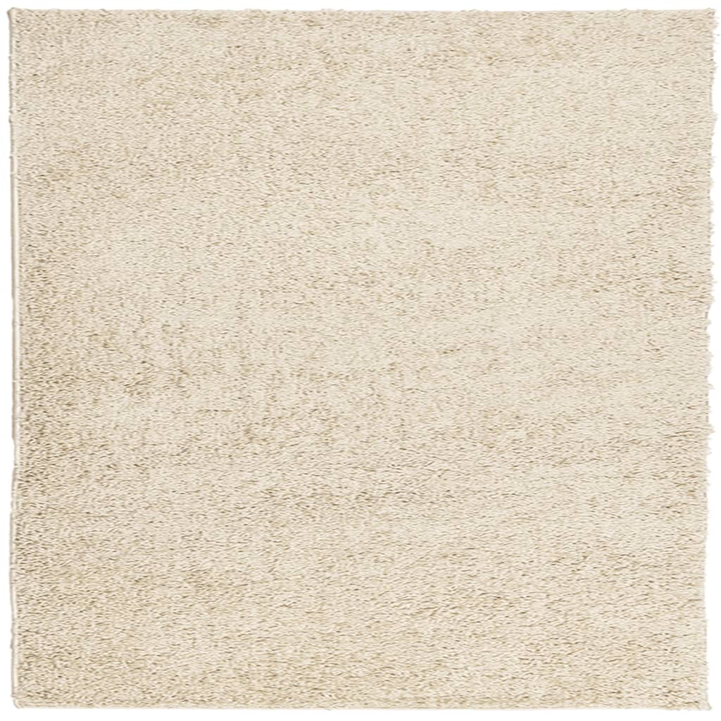 Vloerkleed Shaggy Hoogpolig Modern Kleurig Goud 240 x 240 cm