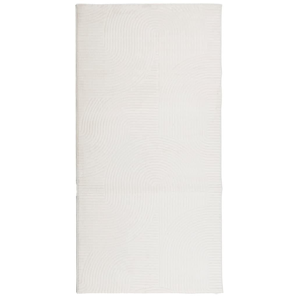 Vloerkleed Iza Laagpolig Scandinavisch Kleurig 100 x 200 cm Crème