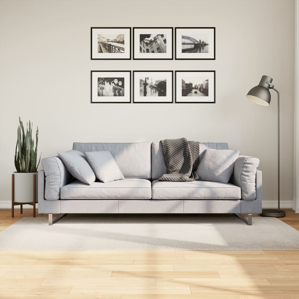 Vloerkleed Iza Laagpolig Scandinavisch Kleurig 100 x 200 cm Crème