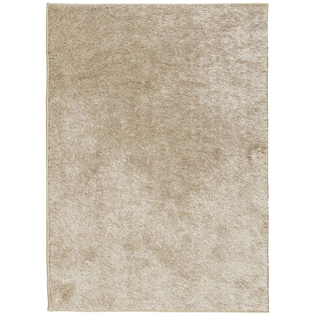 Vloerkleed Istan Hoogpolig Glanzend 200 x 280 cm Beige