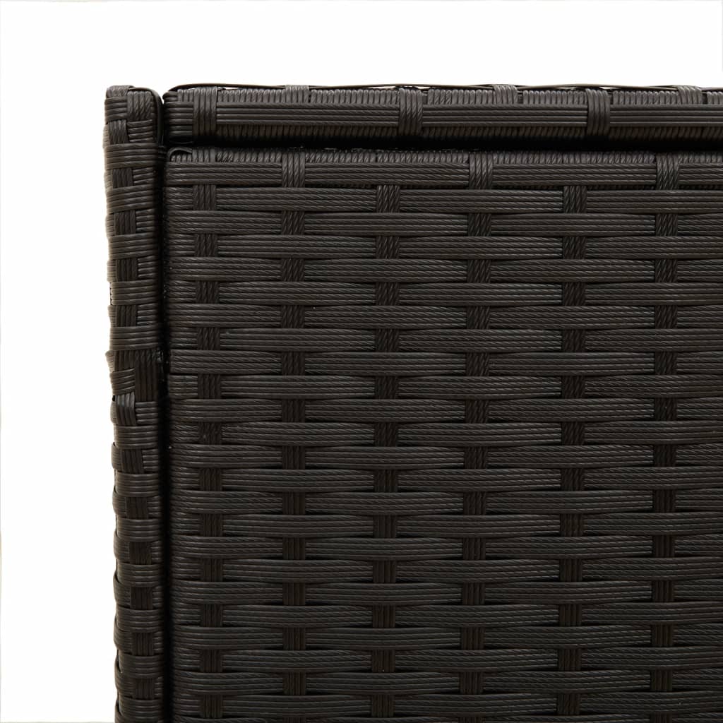 Tuinbox 283 L Poly Rattan Zwart