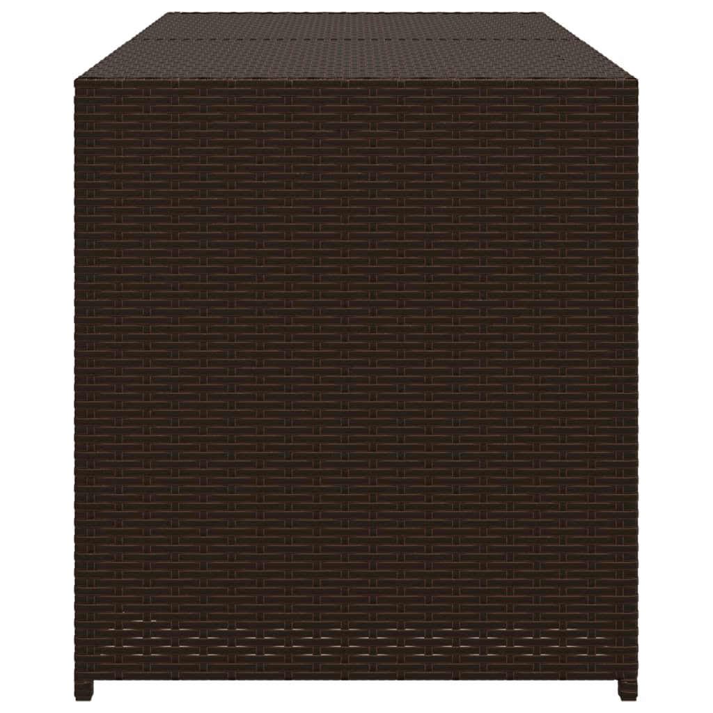 Tuinbox 283 L poly rattan bruin