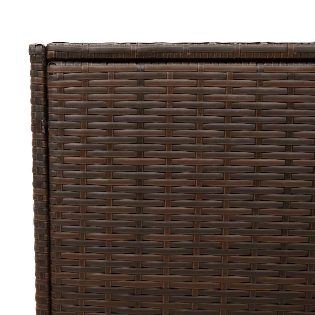 Tuinbox 283 L poly rattan bruin