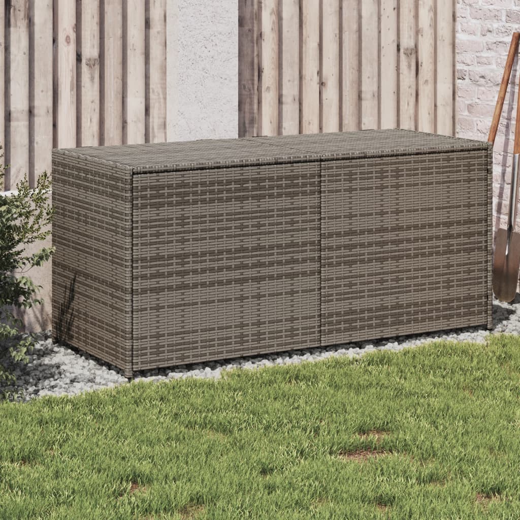 Tuinbox 283 L Poly Rattan Grijs