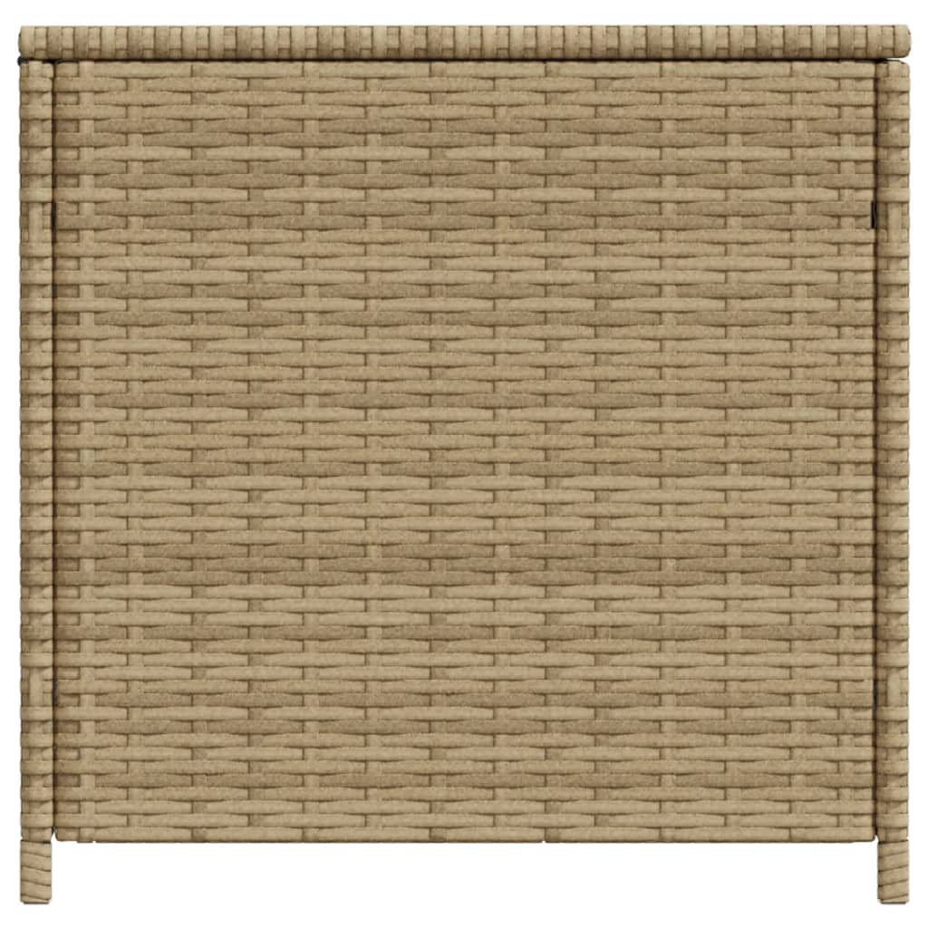 Tuinbox Met Wielen 469 L Poly Rattan Gemengd Beige