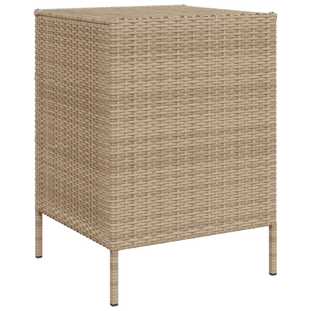 Tuinkast 55X59X80 Cm Poly Rattan Beige 55 x 59 x 80 cm