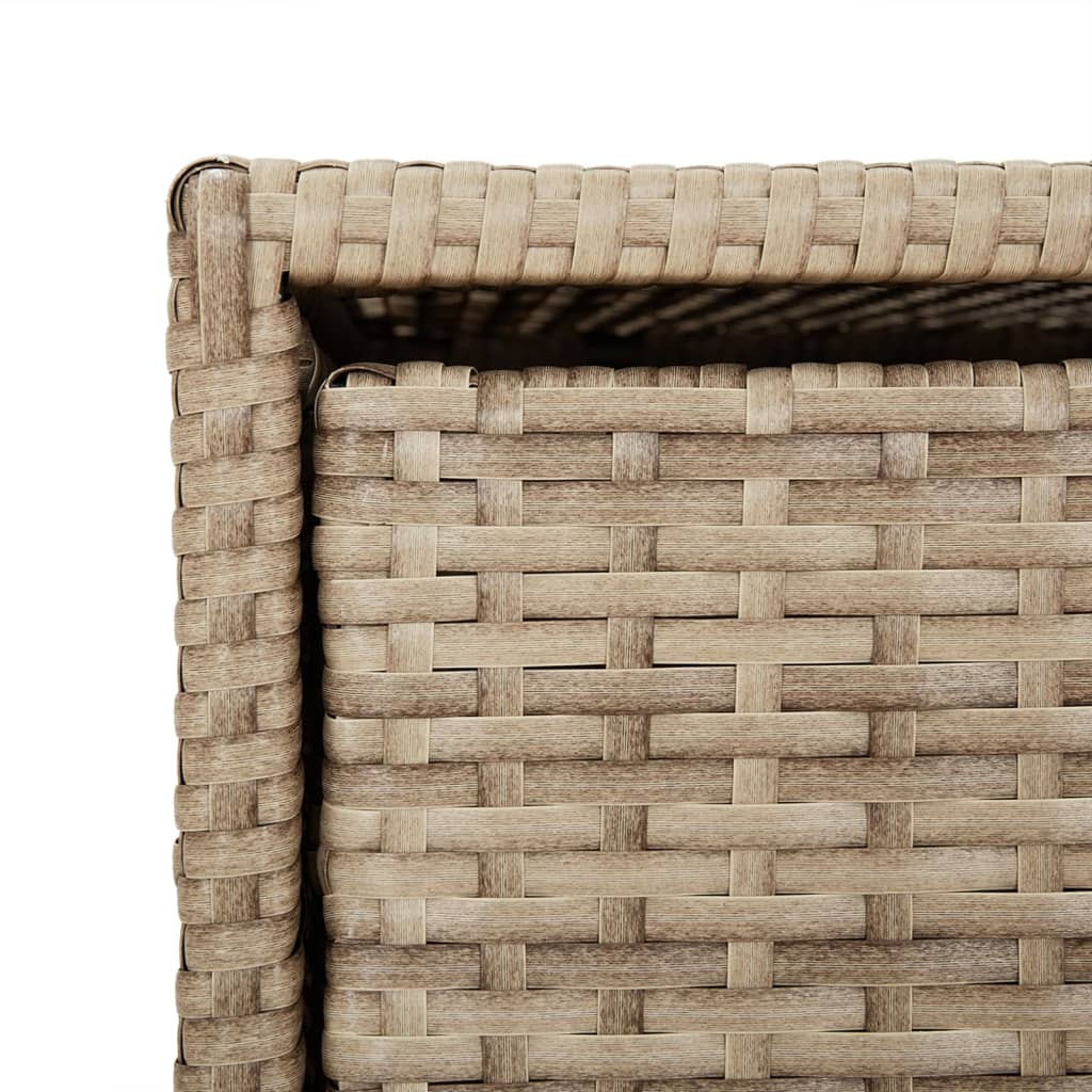 Tuinkast 55X59X80 Cm Poly Rattan Beige 55 x 59 x 80 cm