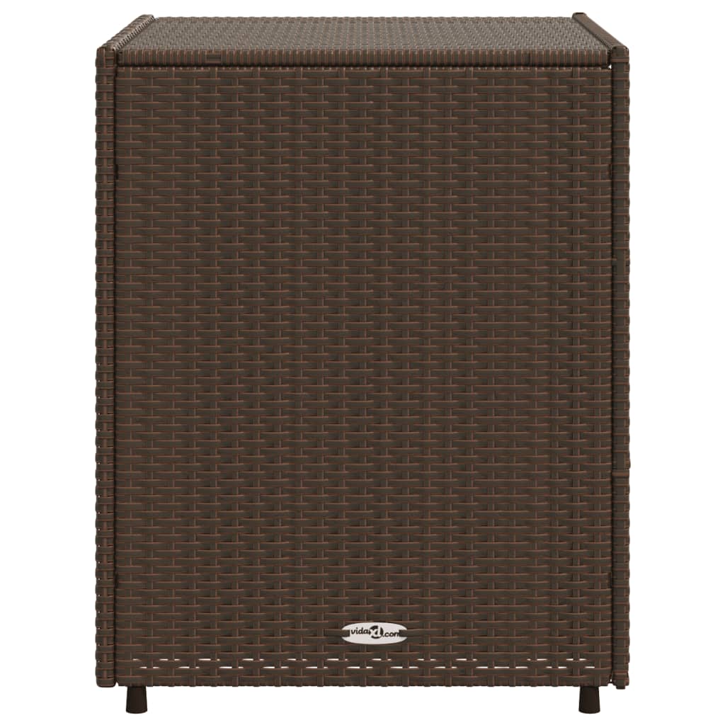 Tuinkast 55X59X69 Cm Poly Rattan Bruin 55 x 59 x 69 cm