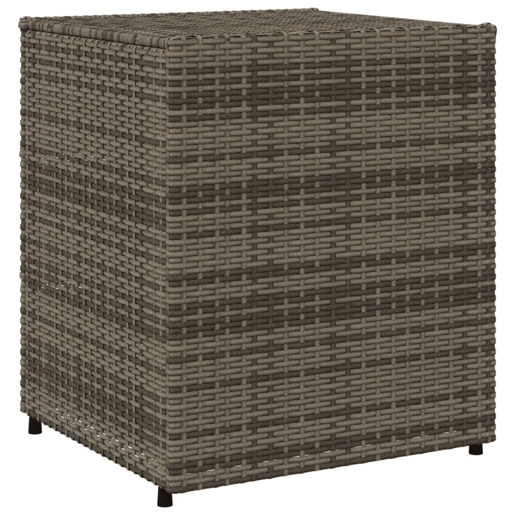 Tuinkast 55X59X69 Cm Poly Rattan Grijs 55 x 59 x 69 cm