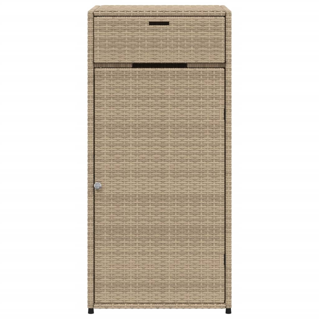 Tuinkast 55x55x111 cm poly rattan beige