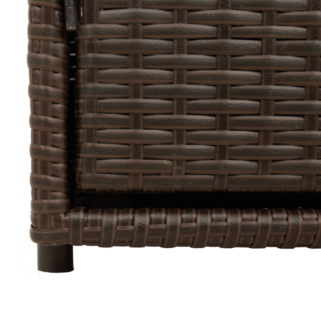 Tuinkast 110X55X60,5 Cm Poly Rattan Bruin