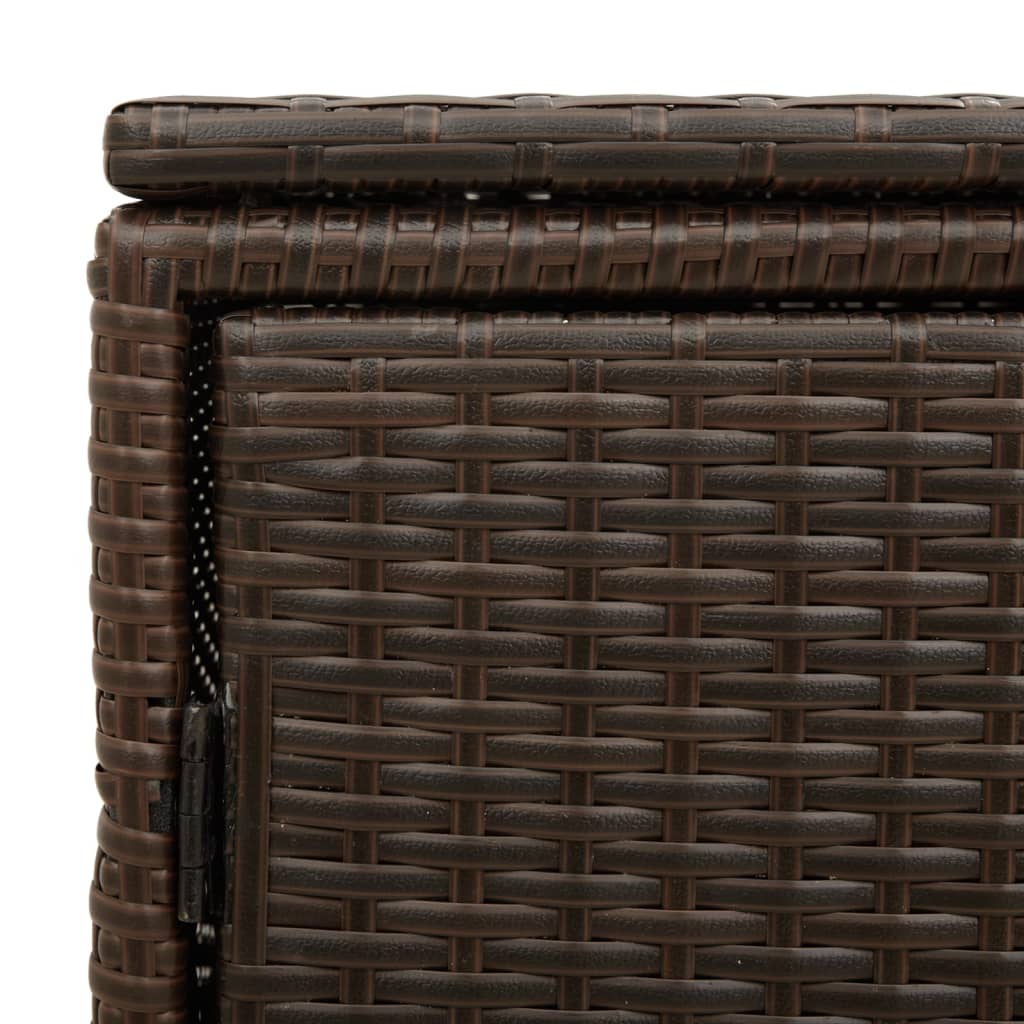 Tuinkast 110X55X60,5 Cm Poly Rattan Bruin