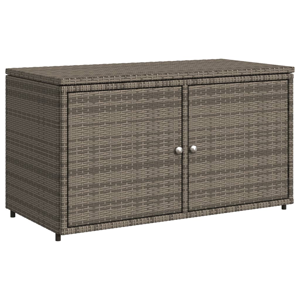 Tuinkast 110X55X60,5 Cm Poly Rattan Grijs