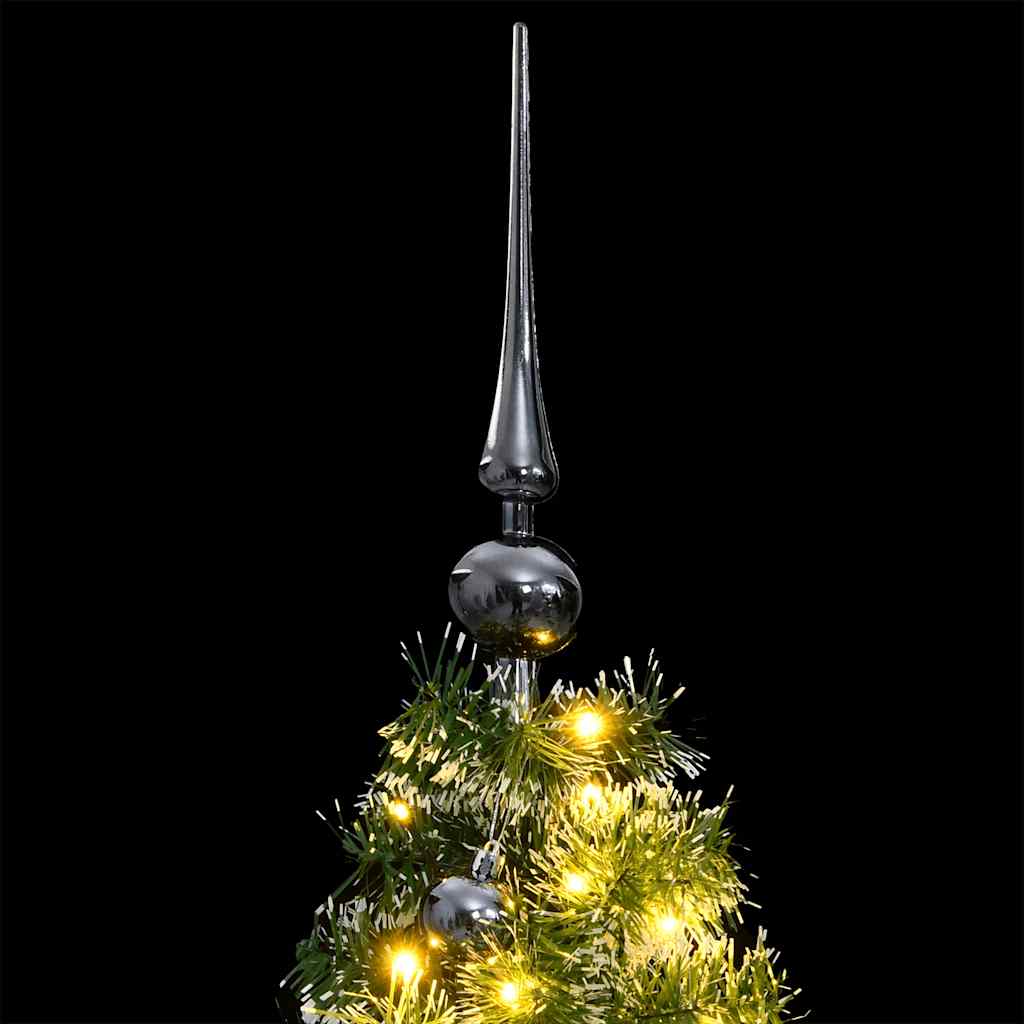 Kunstkerstboom met scharnieren 150 LED's en kerstballen 150 cm