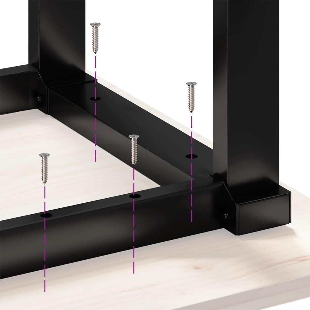 Salontafelpoten O-Frame 80X70X43 Cm Gietijzer