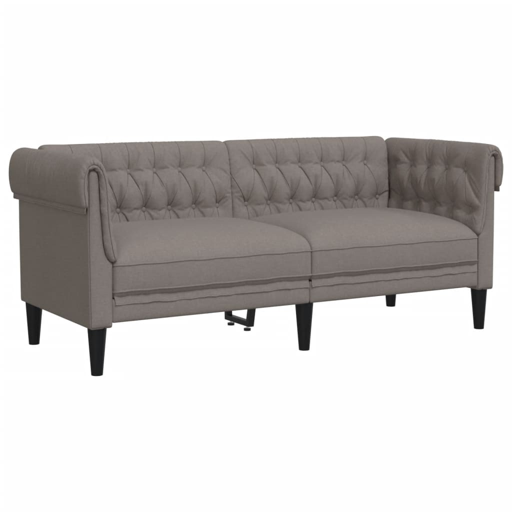 3-delige Loungeset stof taupe