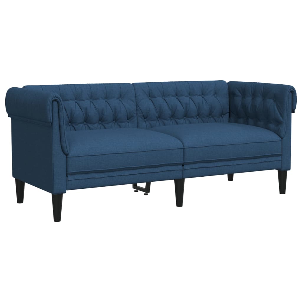 3-delige Loungeset stof blauw