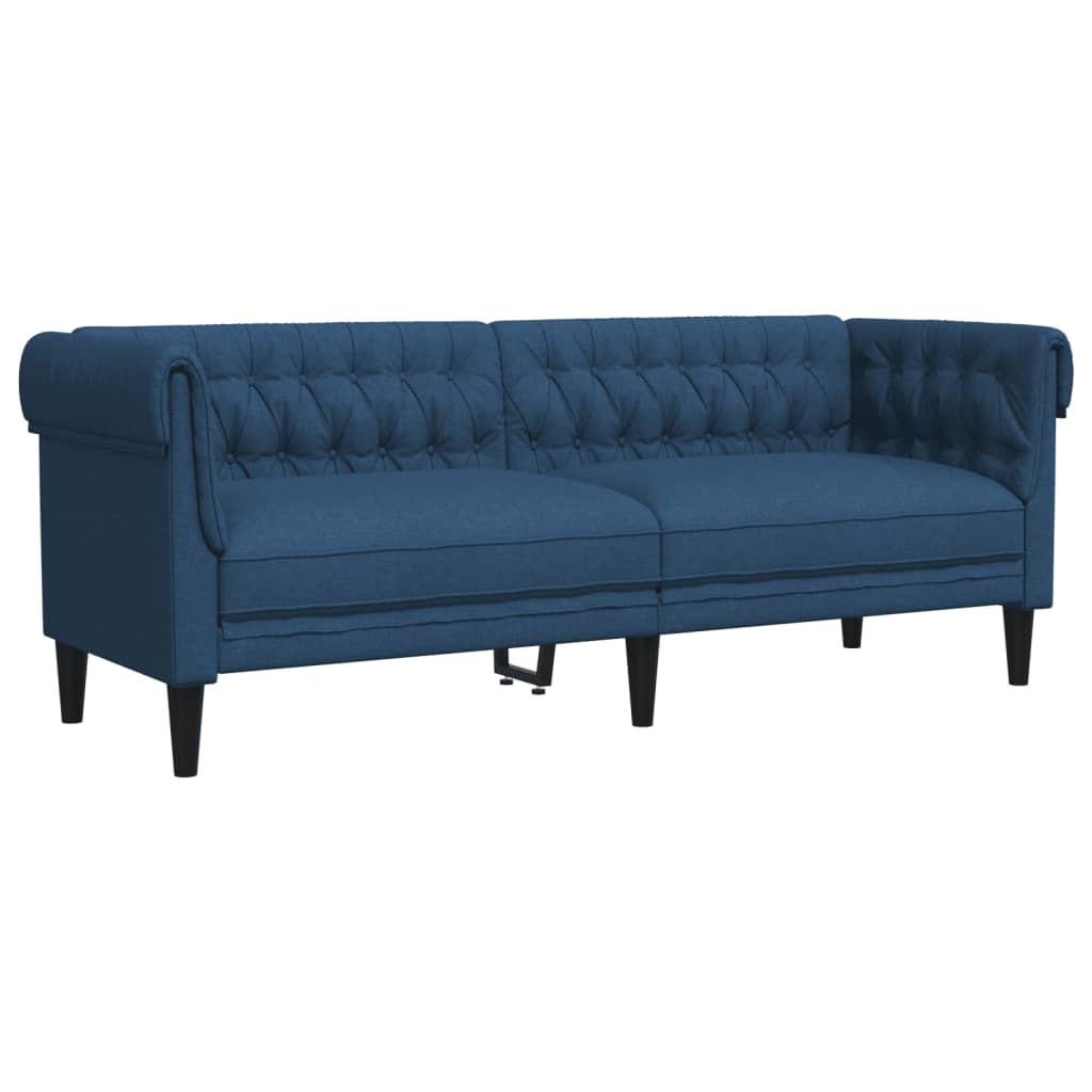 3-delige Loungeset stof blauw