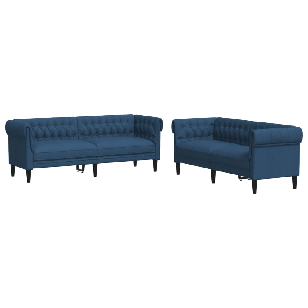 2-delige Loungeset stof blauw