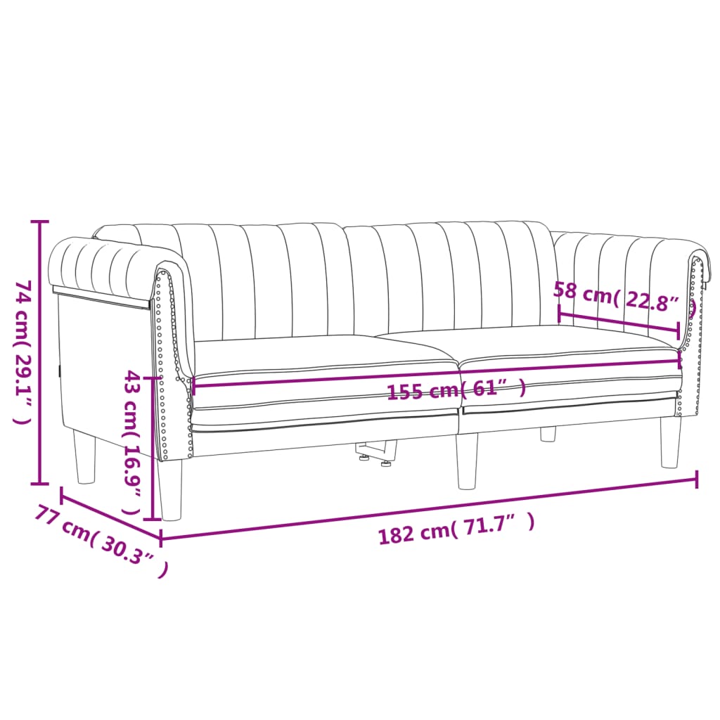 3-delige Loungeset fluweel lichtgrijs