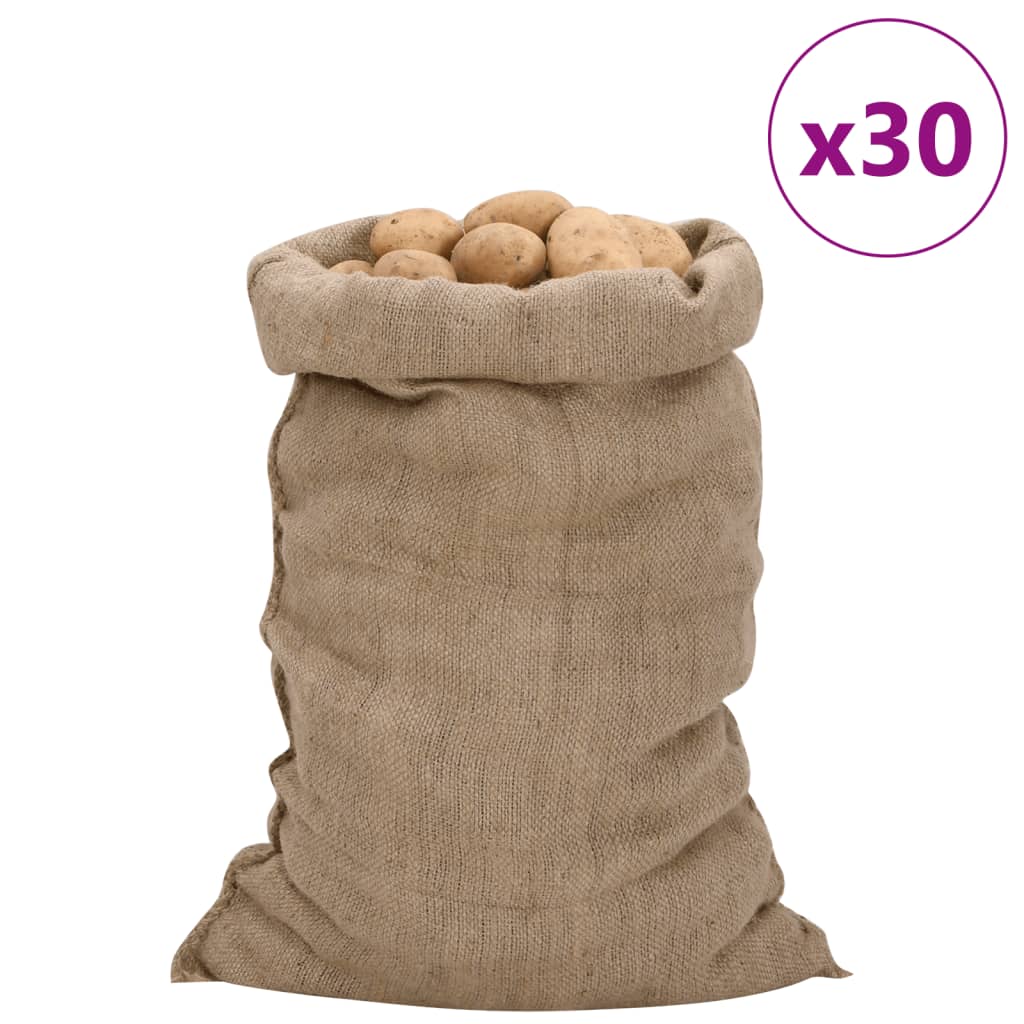 Jutezakken 30 stuks 340 g/m² 60x105 cm 100% jute