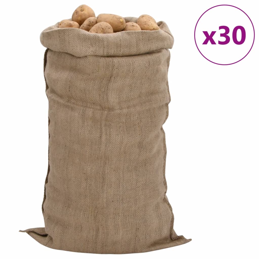 Jutezakken 30 stuks 340 g/m² 65x135 cm 100% jute