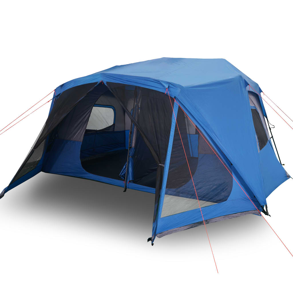 Tent 10-persoons 443x437x229 cm blauw