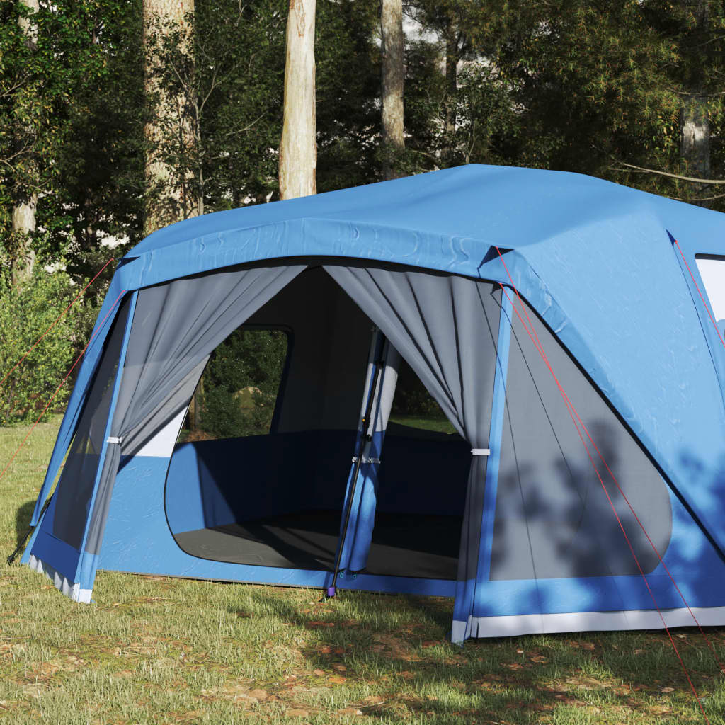 Tent 10-persoons 443x437x229 cm blauw