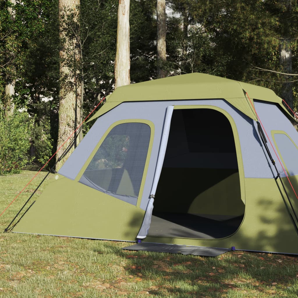 Tent 6-persoons 344x282x192 cm groen