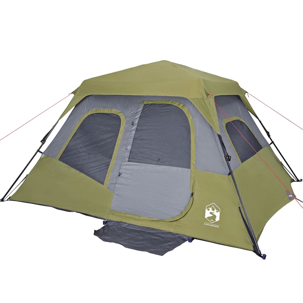 Tent 6-persoons 344x282x192 cm groen