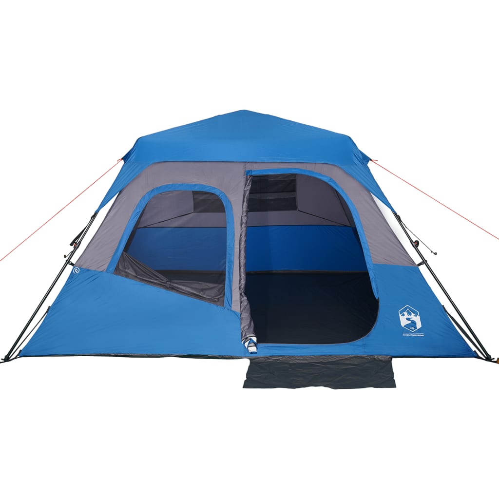 Tent 6-persoons 344x282x192 cm blauw