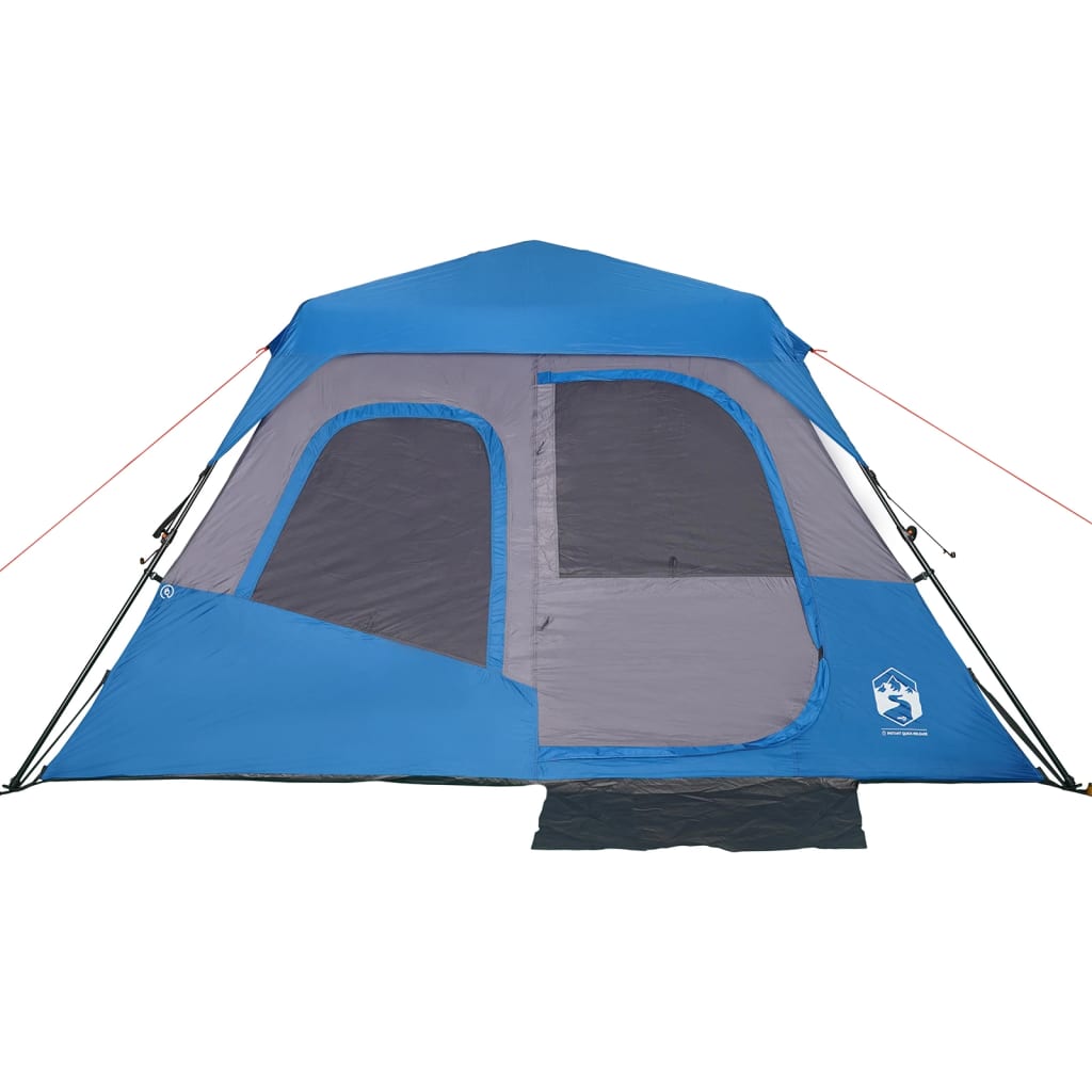 Tent 6-persoons 344x282x192 cm blauw