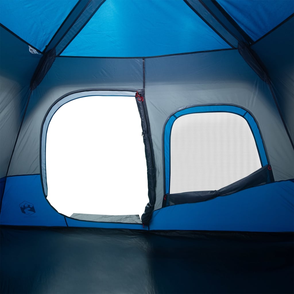 Tent 6-persoons 344x282x192 cm blauw