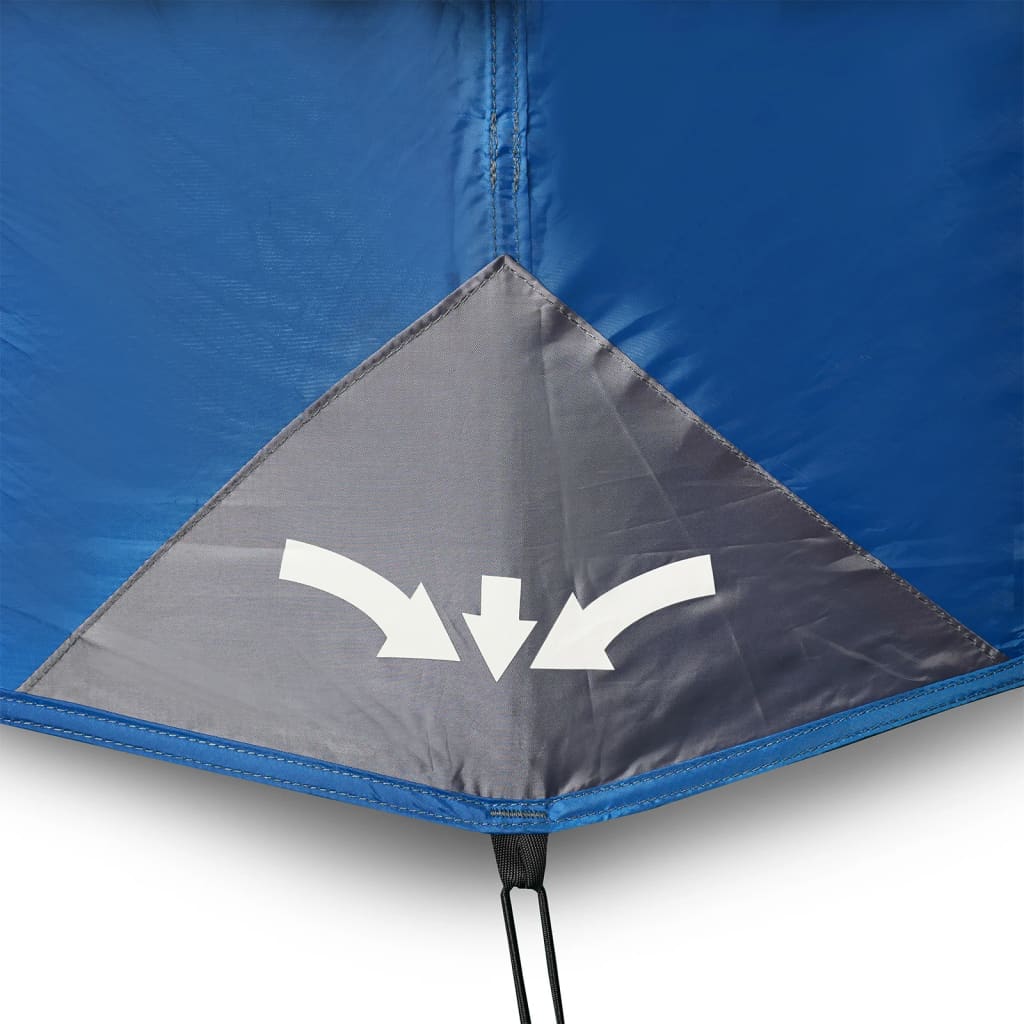 Tent 6-persoons 344x282x192 cm blauw