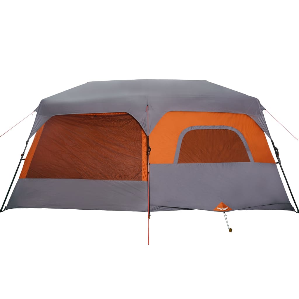 Tent 6-persoons 441x288x217 cm grijs en oranje