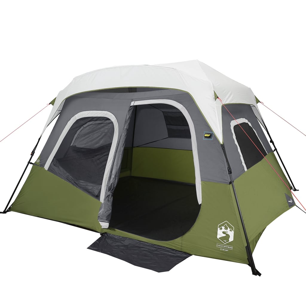 Tent met LED 344x282x212 cm lichtgroen