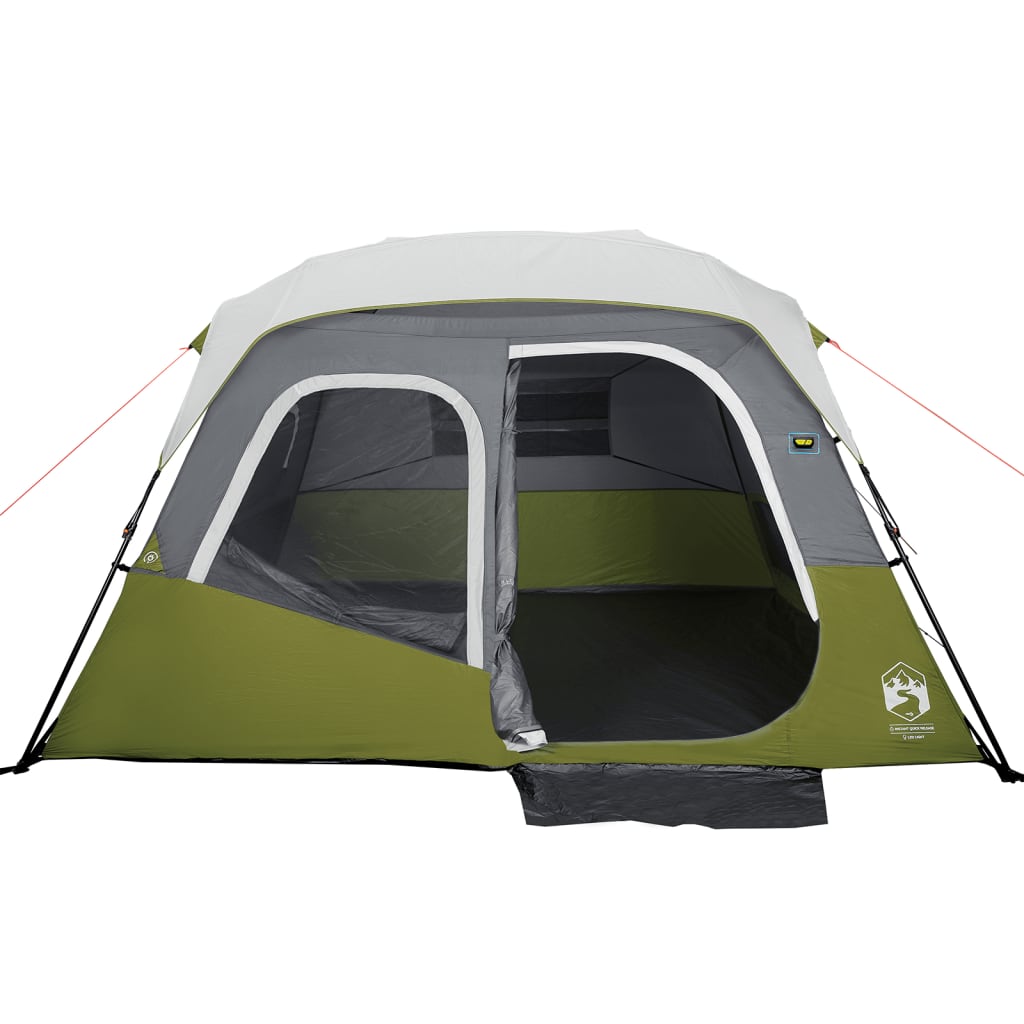 Tent met LED 344x282x212 cm lichtgroen